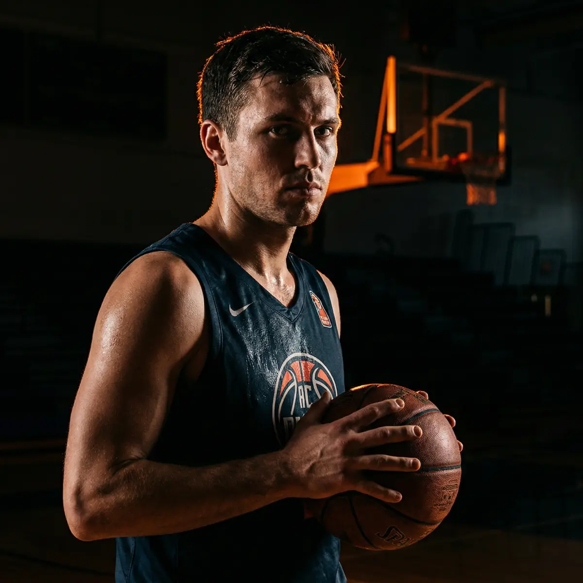 一位顶尖NBA球星在比赛中持球突破 - 内射 - 的精彩瞬间